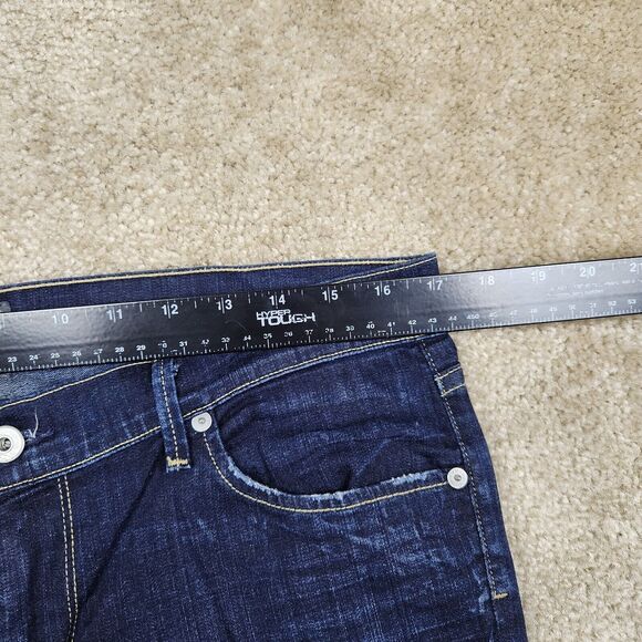 Citizens Of Humanity Dark Blue Straight Leg Jeans - Picture 11 of 15